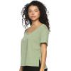 Felina | Organic Cotton Stretch Scoop-Neck Tee(Thyme)