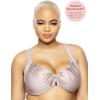 Felina – Paramour Angie Front Close Minimizer Bra for Women(Gull Gray)