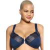 Felina – Paramour Angie Front Close Minimizer Bra for Women(Wild Indigo)