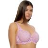 Felina – Paramour Peridot Lace Full Coverage Unlined Bra for Women(Crystal Lilac)