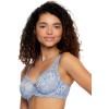 Felina – Paramour Peridot Lace Full Coverage Unlined Bra for Women(Periwinkle Cloud Dancer)