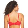 Felina – Paramour Peridot Lace Full Coverage Unlined Bra for Women(Tango Red Super Pink)