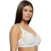 Felina – Paramour Peridot Lace Full Coverage Unlined Bra for Women(White)