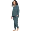 Felina – Serena V-Neck Top & Jogger Lounge Set | 2-Piece Ultra-Soft Knit Top & Pants Loungewear(Blue Wing Teal)