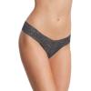 Felina | Signature Stretchy Lace Low Rise Thong | Panty(Black)