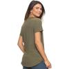 Felina | Slub Jersey Crew Neck T-Shirt(Olive Night)
