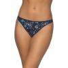 Felina | So Smooth Modal Low Rise Thong | Panties | 5 Pack(Bandana Blues)