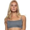 Felina – Super Soft Modal Bralette – Adjustable Straps, Moisture Wicking Lounge Bralette(Black Gray)