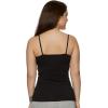 Felina Adjustable Camisole Tank Top – Premium Micro Modal Womens Tank Tops – Soft, Breathable, and Versatile Undergarment(Black White)