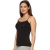 Felina Adjustable Camisole Tank Top – Premium Micro Modal Womens Tank Tops – Soft, Breathable, and Versatile Undergarment(Black White)