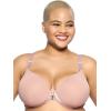 Felina Body Soft Back Smoothing T-Shirt Bra – Ultra Soft T-Shirt Bras for Women, Smoothing Bra for Your Back(Rose Tan)