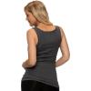 Felina Cotton Ribbed Tank Top – Class Tank Top for Women, Workout Tank Top for Women (Color Options Available)(Heather Charcoal)