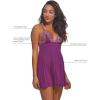 Felina Demure Chemise Lined & Wireless Cup Nightgown for Women, Fully Adjustable Straps, Babydoll Lingerie(Radiant Orchid)