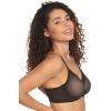 Felina Ethereal Sheer Mesh Unlined Underwire Bra(Black)