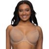 Felina Ethereal Sheer Mesh Unlined Underwire Bra(Dune)