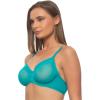 Felina Ethereal Sheer Mesh Unlined Underwire Bra(Tile Blue)