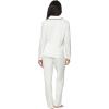 Felina Jessie Long Sleeve Pajama Set 2 Piece Knit Pajama Set(Whisper White)