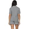 Felina Jessie Pajama Short Set 2 Piece Pajama Set(Heather Silver)