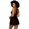 Felina Jezebel Renee Lace & Mesh Babydoll | Lingerie(Black)