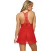 Felina Jezebel Renee Lace & Mesh Babydoll | Lingerie(Tango Red)