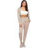 Felina Lightweight Zip Hoodie and Jogger Set(Camel)