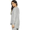 Felina Lounge Victoria Long Sleeve Crew Neck Top Sleepwear(Heather Grey)