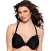 Felina Paramour Abbie Front Close T-Back Bra | Lace | Contour | Seamless(Black)