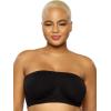 Felina Paramour Body Smooth Seamless Underwire Bandeau Bra(Black)