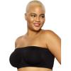 Felina Paramour Body Smooth Seamless Underwire Bandeau Bra(Black)