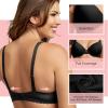 Felina Paramour Gorgeous Memory Foam Bra 2-Pack(Black)