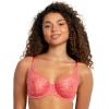 Felina Paramour Lotus Embroidered Unlined Bra | Ultra-Light(Calypso Coral)