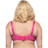 Felina Paramour Lotus Embroidered Unlined Bra | Ultra-Light(Raspberry Pink)