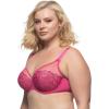 Felina Paramour Lotus Embroidered Unlined Bra | Ultra-Light(Raspberry Pink)