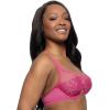 Felina Paramour Lotus Embroidered Unlined Bra | Ultra-Light(Raspberry Pink)