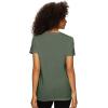 Felina Slub Jersey V-Neck Tee Soft, Lightweight, and Comfortable Short Sleeve T-Shirt for All-Day Wear(Green Laurel Wreath)