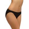 Felina Smooth Low Rise Bikini Panties – Seamless Underwear for Women, Panties for Women (10-Pack)(Black White)