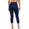 Felina Super Soft Sueded Womens Capri Leggings – Squat Proof & Breathable, Tummy Control Yoga Pants(True Navy)