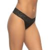 Felina Super Stretchy Lace Top Low Rise Thong | 5-Pack(Brilliant Gems)