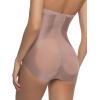 Felina Uplifted Satin & Mesh Body-Mapped High-Waist Shaper Brief(Rose Tan)