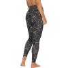 Felina Velvety Soft High-Waisted Legging Comfortable, Curve-Hugging, 4-Way Stretch, Lightweight, No-Center Seam Design(Black Tea Leopard)