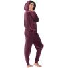 Felina Women’s 2 Piece Velour Track Suit, Hoodie and Jogger Lounge Set(Fig (Purple))
