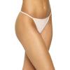 Felina Women’s Blissful Basic G-String 3-Pack | Panty | Stretch(Sugar Baby)