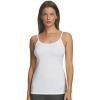 Felina Womens Cotton Modal Camisole, Adjustable Cotton Tank Top 3-Pack(Black Warm Neutral White)