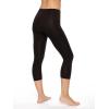 Felina Women’s Cotton Modal Capri Leggings – Super Soft, Lightweight, Breathable for Fitness, Yoga, and Everyday Wear(Black)