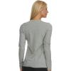 Felina Women’s Long Sleeve Crew Neck Shirt(Heather Grey)