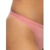 Felina Women’s Organic Cotton Thong Underwear, 6-Pack(Rose Neutral)