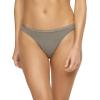 Felina Women’s Organic Cotton Thong Underwear, 6-Pack(Wheat Slate)