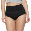 Felina Women’s Seamless Shapewear Brief | Panty Tummy Control(Black)