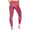 Felina Women’s Sueded Athletic Leggings, Slimming Waistband(Maroon Faded Floral)
