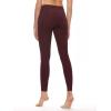 Felina Women’s Sueded Athletic Leggings, Slimming Waistband(Wine Tasting)